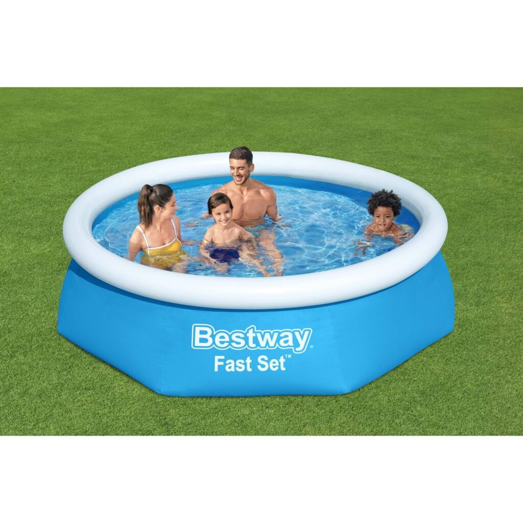 bestway büyük şişme havuz seti yuvarlak 57448